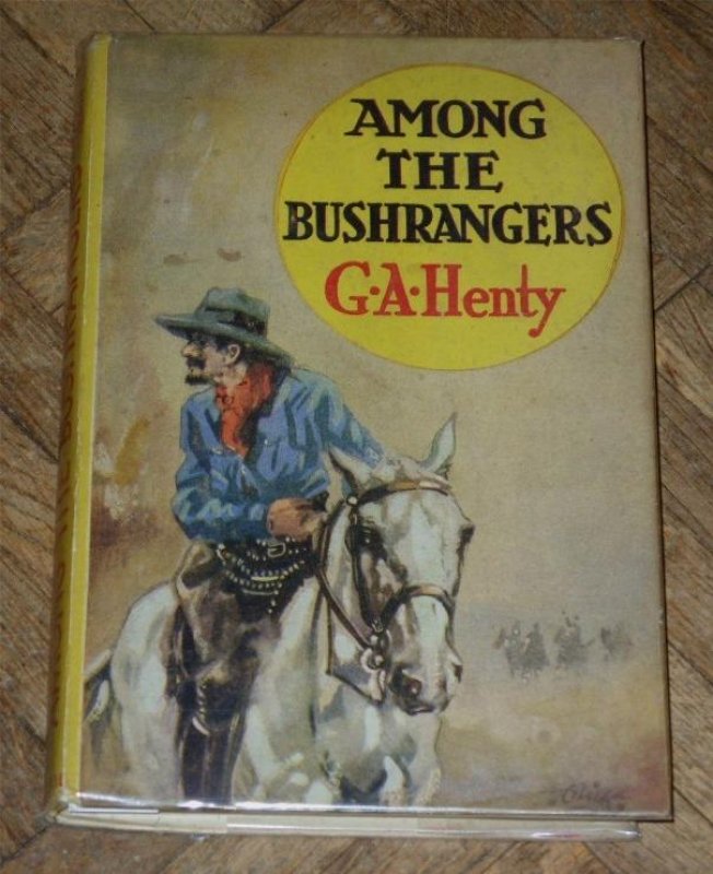 Image for Among the Bushrangers. From "A Final Reckoning". The Summit Library (on back cover, in red).