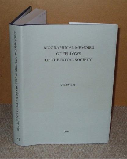 Image for Biographical Memoirs of Fellows of the Royal Society 2005, Vol. 51.