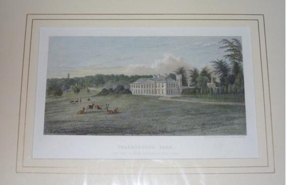 Image for Attractive original engraved view of CHARBOROUGH PARK, DORSETSHIRE. The Seat of Miss Sawbridge Erle Drax. From: HUTCHINS' "History of Dorset".