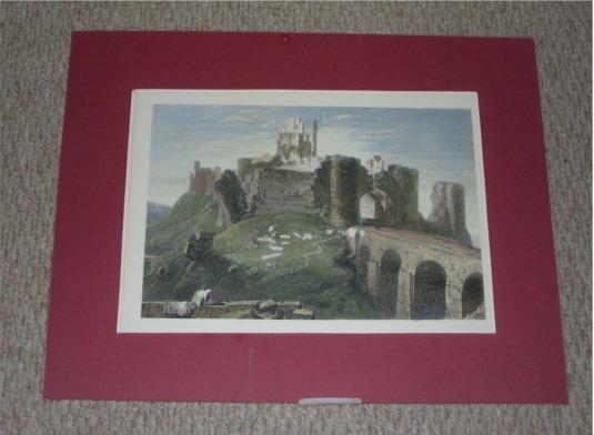 Image for Attractive original engraving of Corfe Castle, DORSETSHIRE.