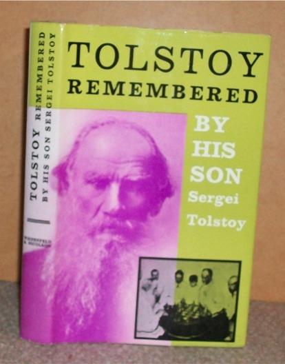 Image for Tolstoy Remembered. By His Son.