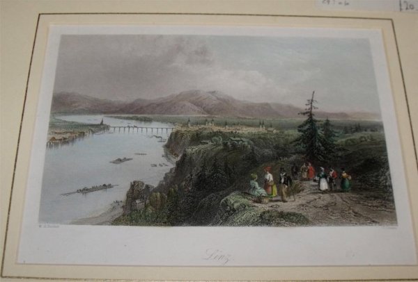Image for Attractive original steel engraving of Linz. From “The Beauties of the Bosphorus”.