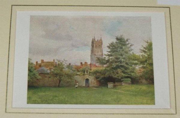 Image for Glastonbury Steeple from the Abbey Gardens. From the book, Wessex.