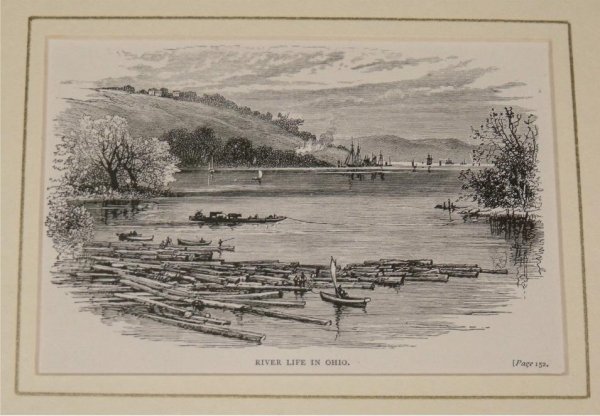 Image for River Life in Ohio. From Illustrated London News.