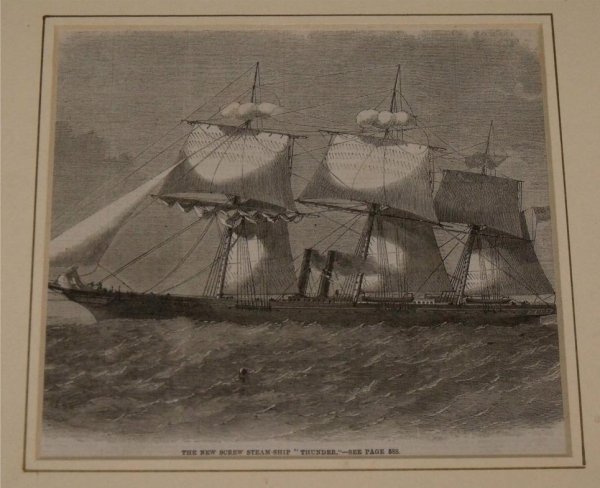 Image for The New Screw Steamship “Thunder”. From Illustrated London News.