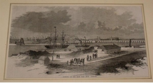 Image for Opening of the Bute East Dock, Cardiff. From Illustrated London News.