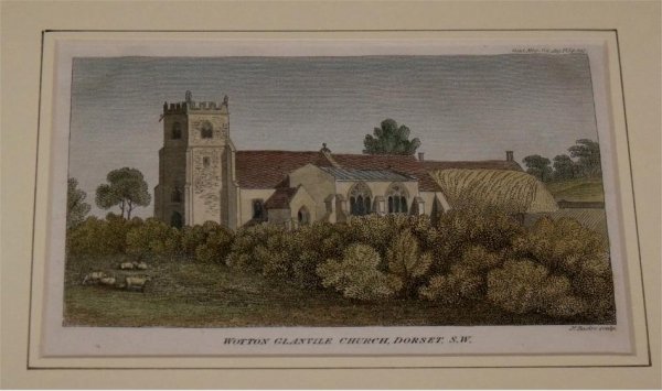 Image for Attractive colour print of ‘Wotton Glanvile Church, Dorset’.