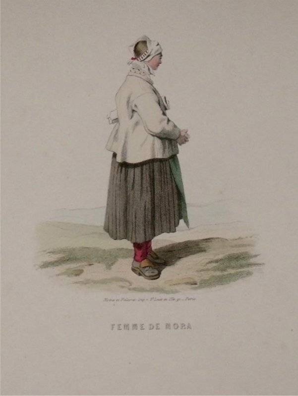 Image for Attractive original engraving of Femme de Mora. Woman from Mora.