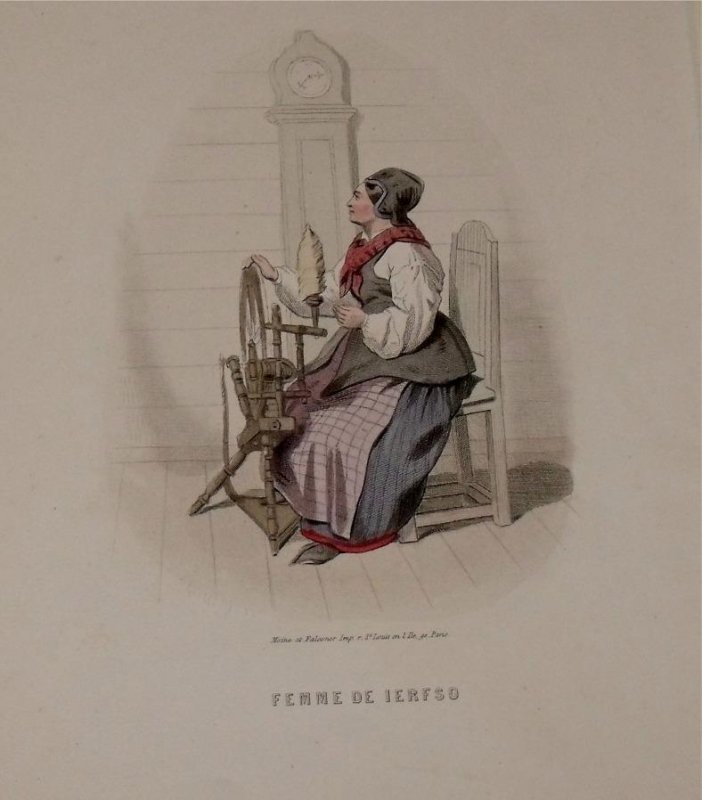 Image for Attractive original engraving of Femme de Ierfso. Woman from Jerfso.