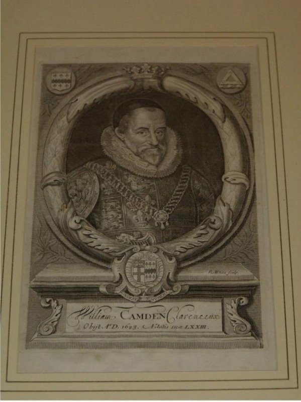 Image for William Camden. William Camden Clarenceux. Obijt A.D.1623. Aetatis Suce LXXIII.