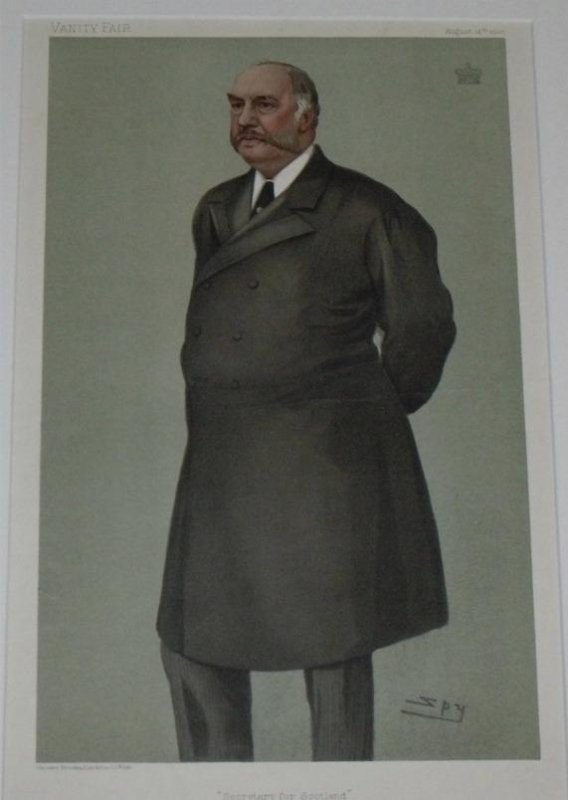 Image for "Secretary for Scotland'" Vanity Fair. August 14. 1902.