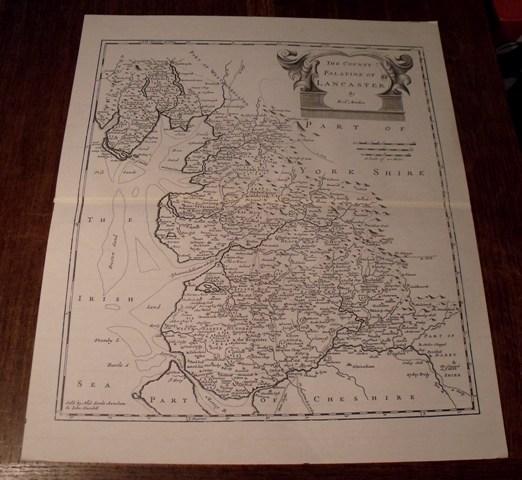 Image for Map of Lancaster. The County Palatine of Lancaster.