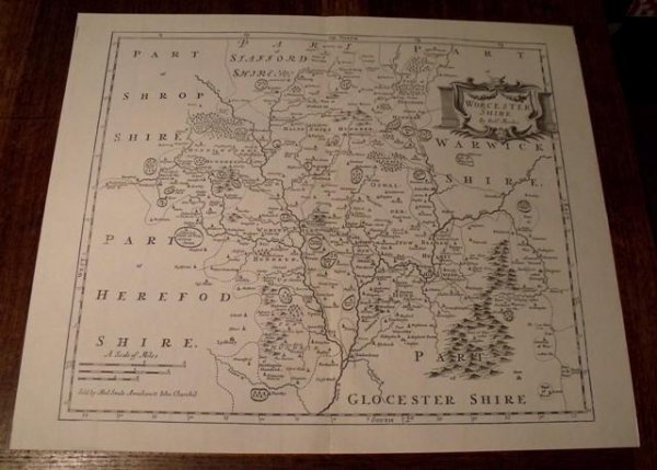 Image for Map of Worcestershire.