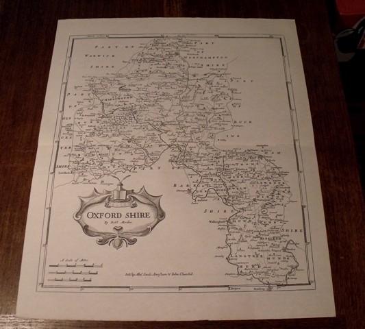 Image for Map of Oxford. Oxfordshire.