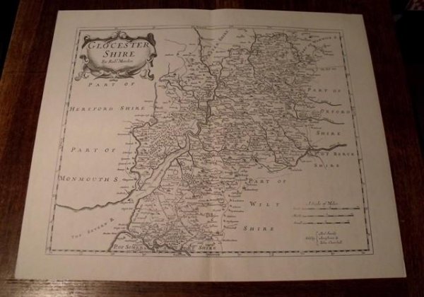 Image for Map of Glocestershire.