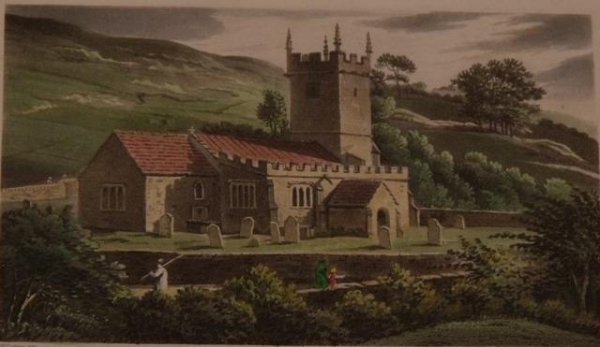 Image for Upway (sic) Church near Weymouth. Aquatint.