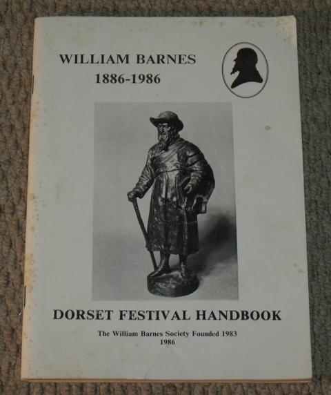 Image for William Barnes 1886-1986. Dorset Festival Handbook. Limited edition.