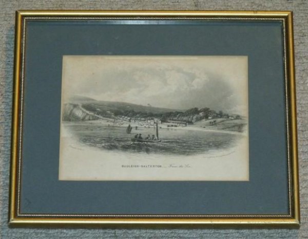 Image for Budleigh Salterton - from the Sea. Engraving.