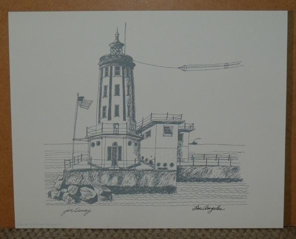 Image for A Selection of California Lighthouse Drawings: from Discovering the California Coast, A Sunset Pictorial. From Moments from the P & O Poster Collection sir Jeffrey Sterling.