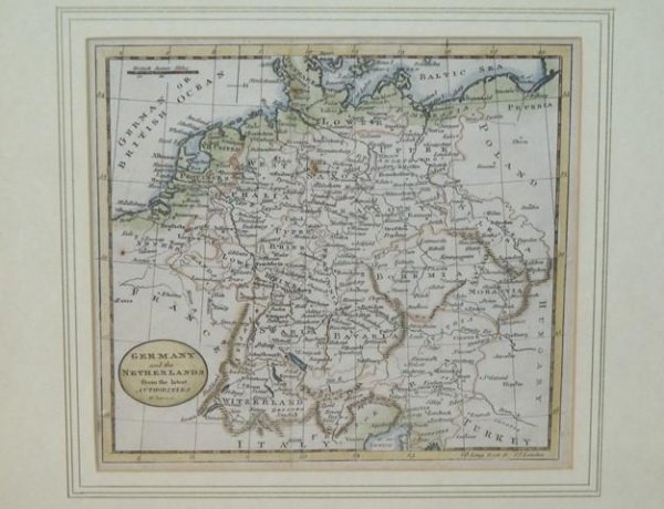 Image for Original Engraved Map of Germany and the Netherlands.