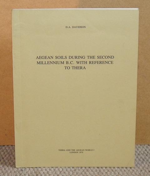 Image for Aegean Soils During the Second Millennium B.C. With Reference To Thera.