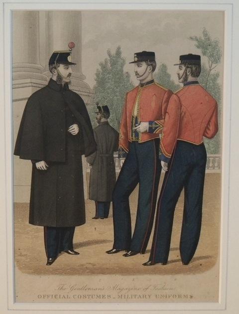Image for Gentleman’s Magazine of Fashion. Official Costumes - Military uniforms.