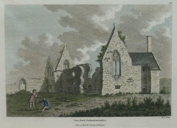 Image for Original engraving of Vicar’s House, Portland, Dorsetshire. Pub.12 Mar 1784 by S.Hooper. D.L.Sculpt.