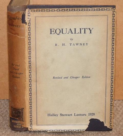 Image for Equality. Revised and cheaper edition. Halley Stewart Lecture 1929.