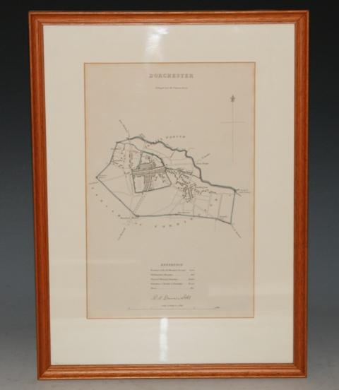 Image for Attractive original engraved TOWN PLAN of DORCHESTER. From The Reports Commissioners Municipal Corp Boundries Dorsetshire, Dorchester.