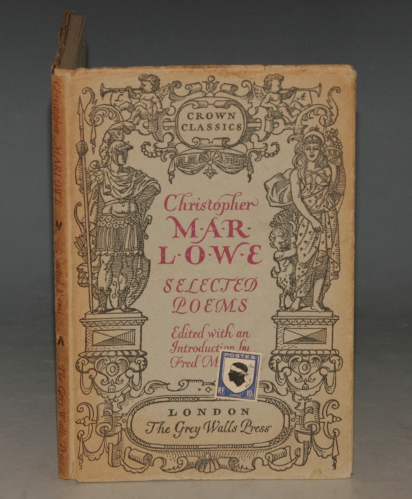 Image for A Selection of Poems by Christopher Marlowe. Edited and Introduced by Fred Marnau.