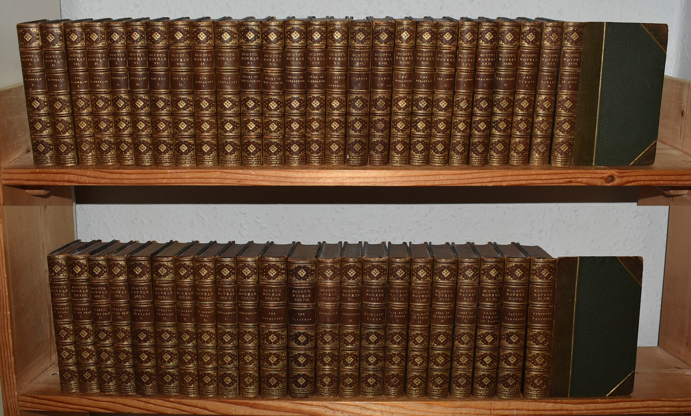 Image for The Waverley Novels. Complete Set in 48 Volumes. Decorative Leather.